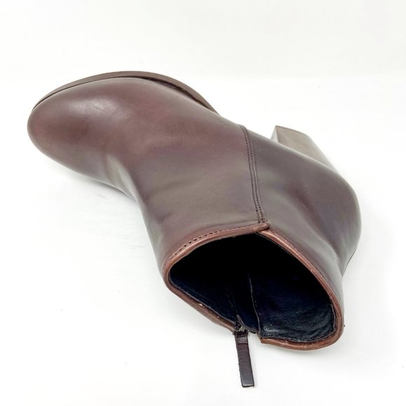 Thursday Boot Co Womens Brown Uptown Handcrafted Leather Bootie - Picture 4 of 5